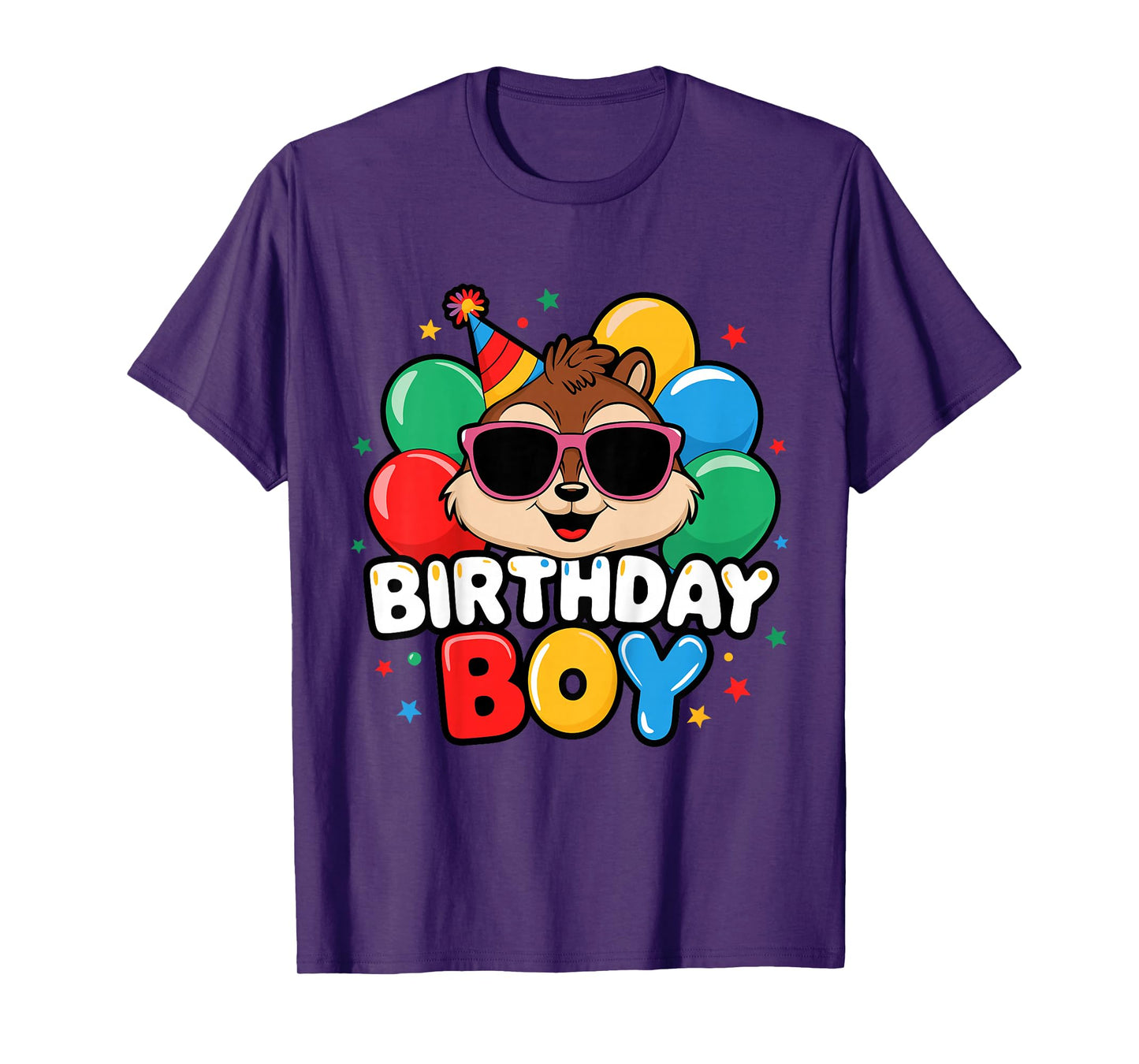 Kids Birthday Boy Chipmunk Kids T-Shirt