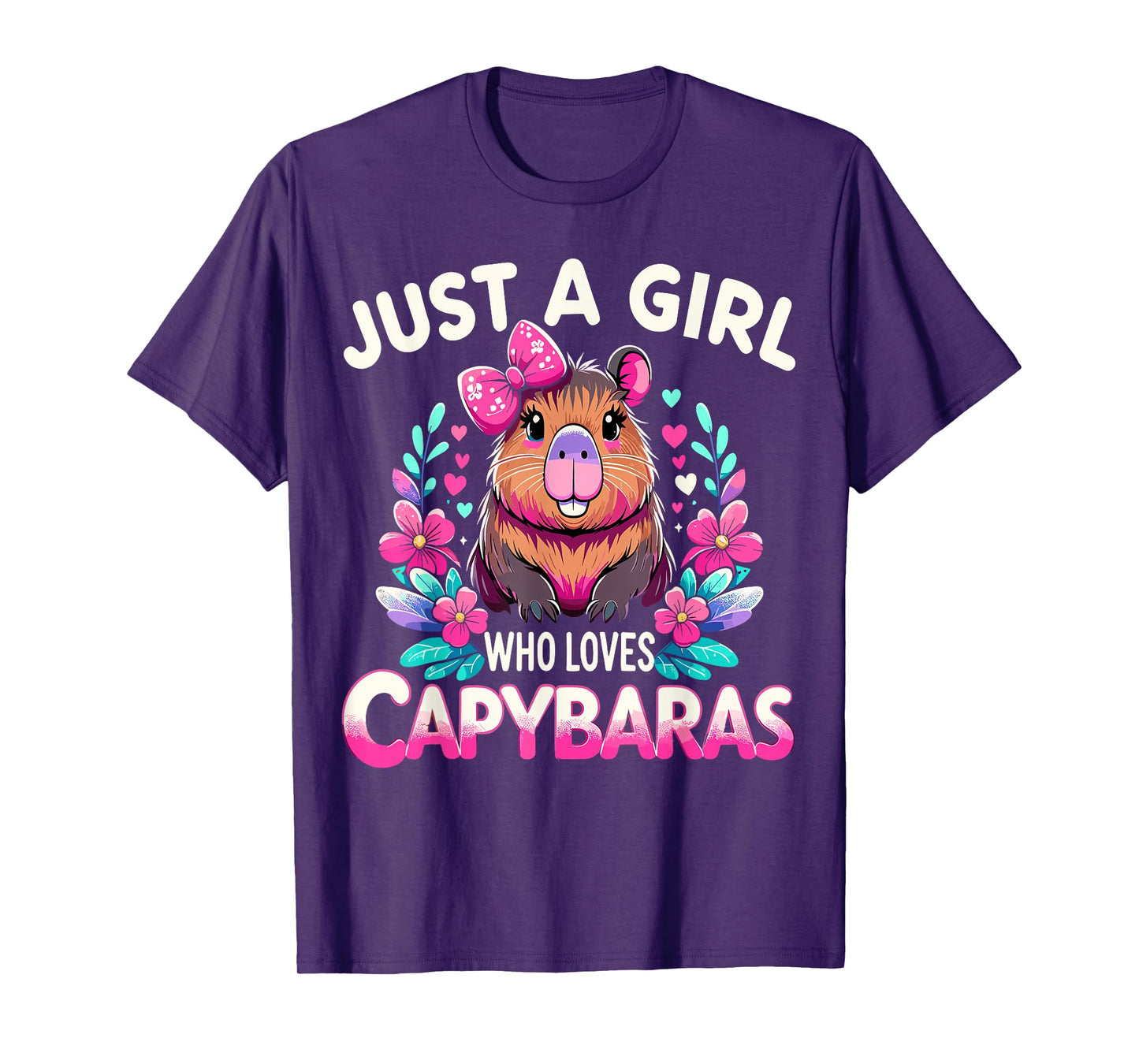 Capybara Funny Just a Girl who loves Capybaras T-Shirt