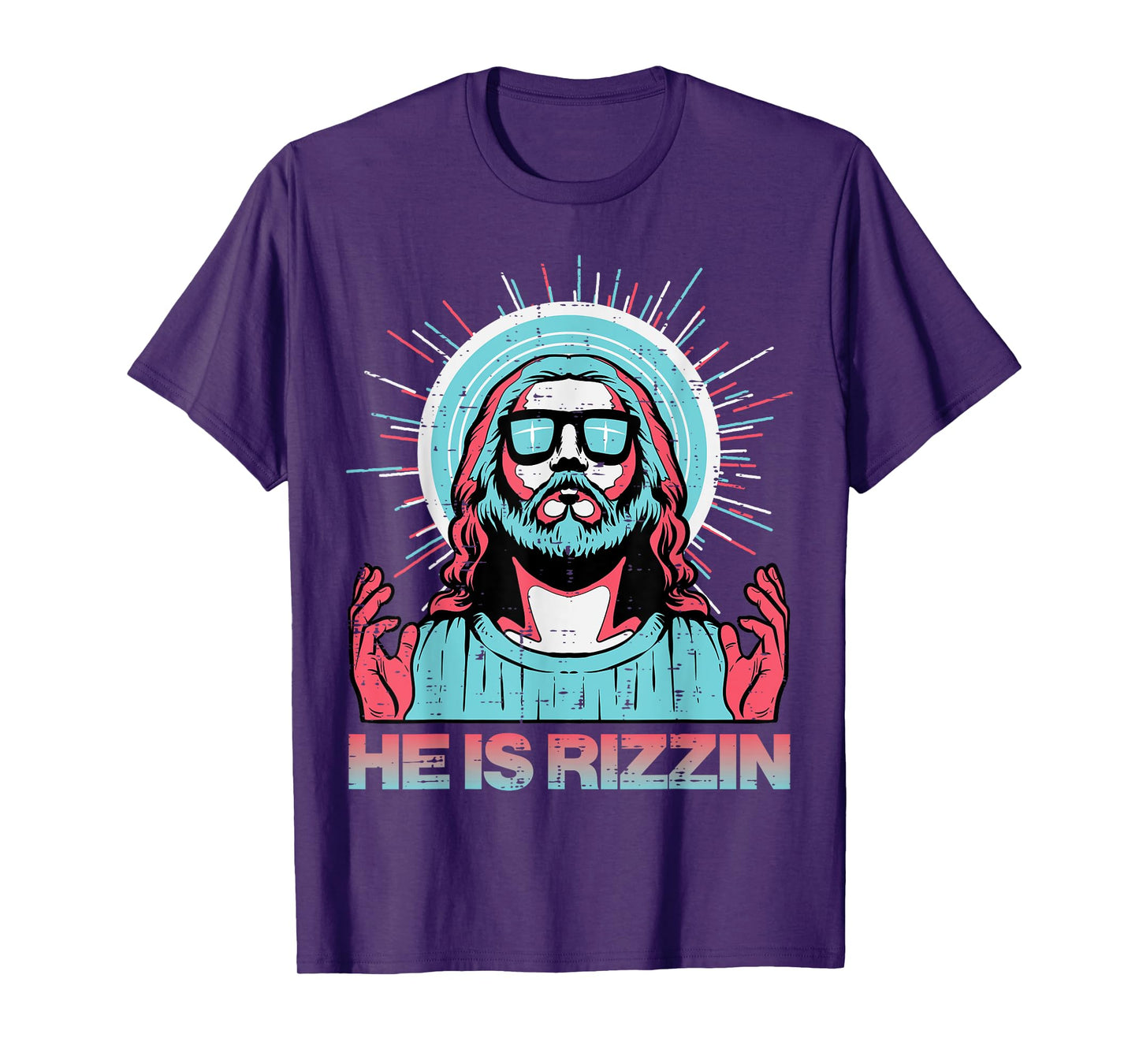 He Is Rizzin Risen Jesus Easter Funny Saying Women Men Kids T-Shirt