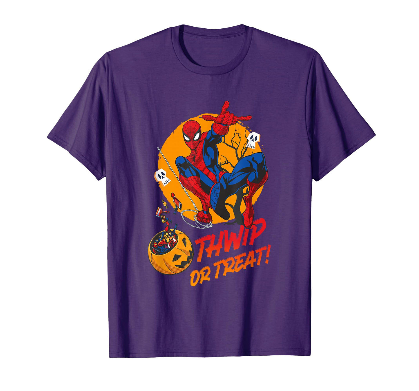 Marvel Comics Halloween Spider-Man Thwip Or Treat! T-Shirt