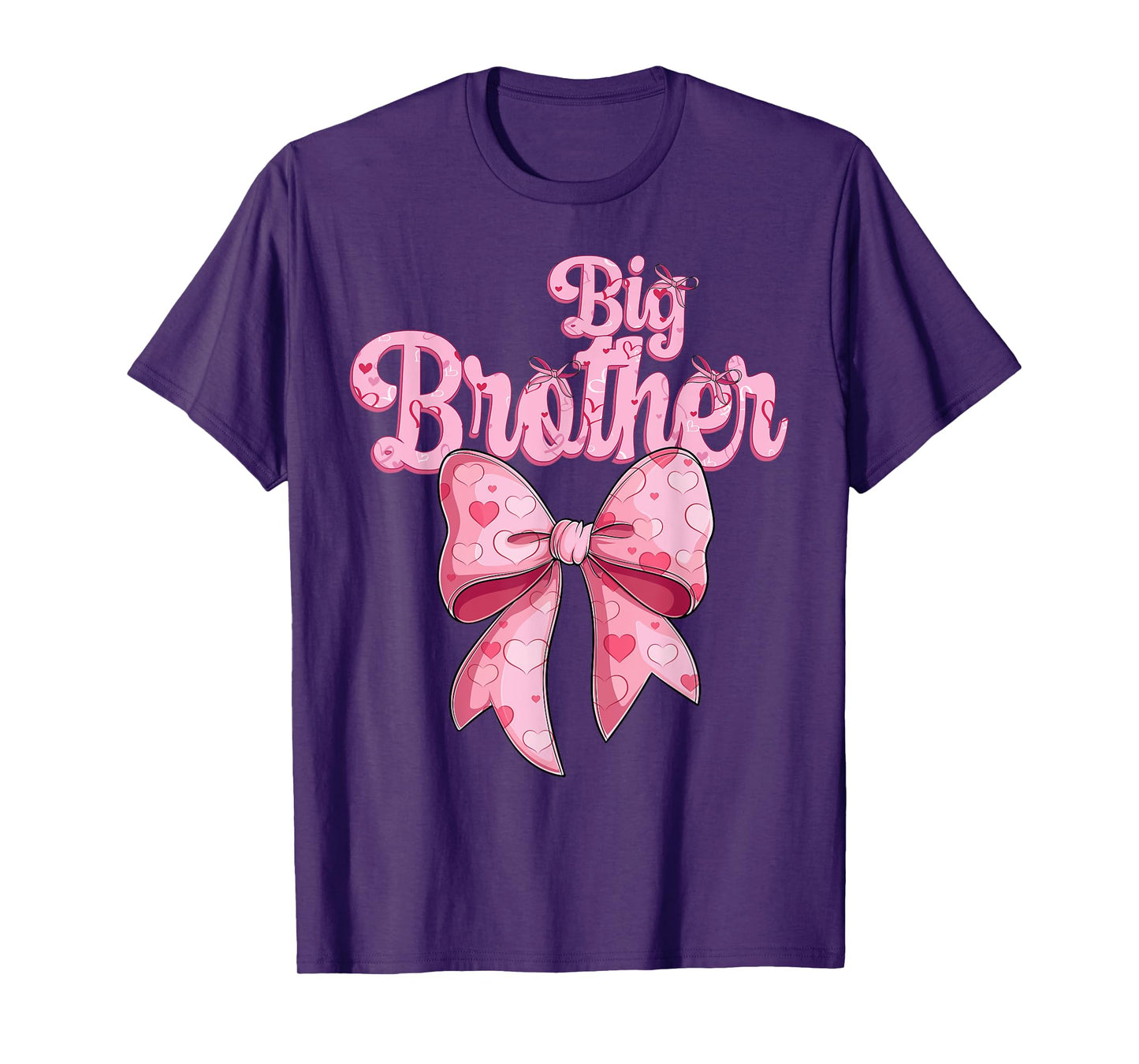 coquette bow family matching Groovy pink Big Brother T-Shirt