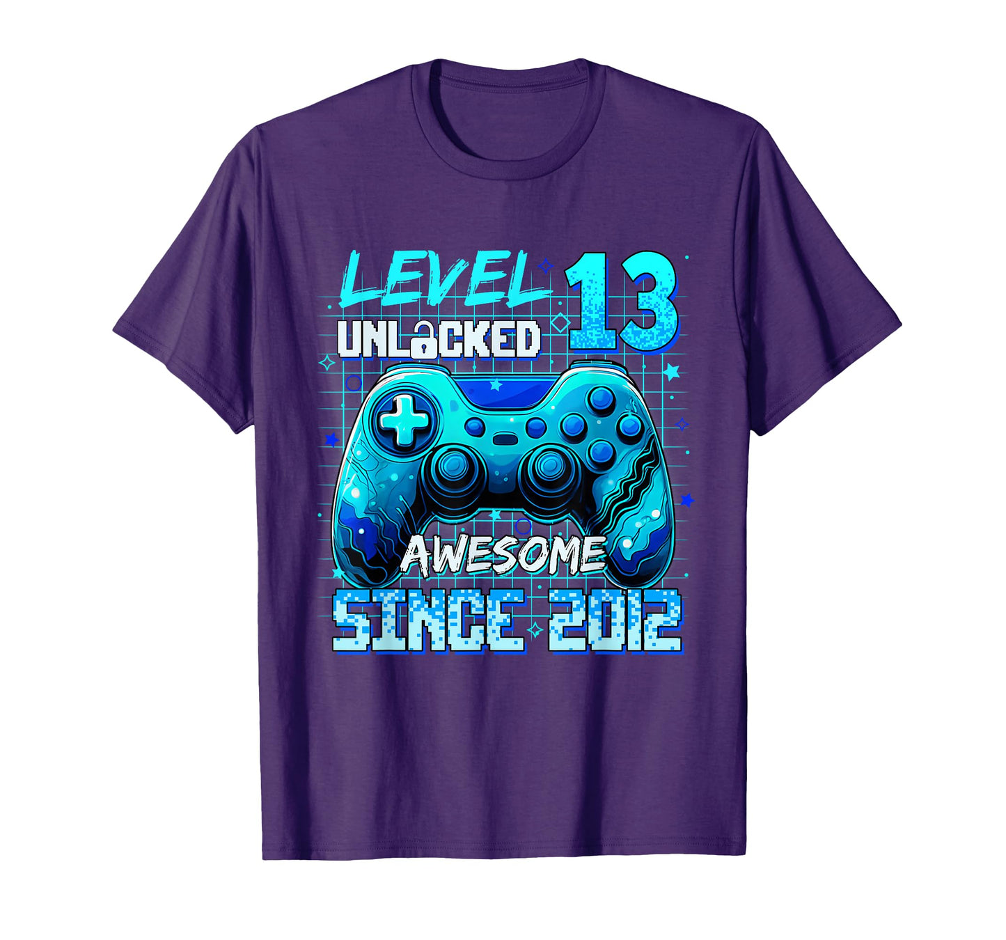 Level 13 Unlocked Awesome Since 2012 Birthday Gaming T-Shirt