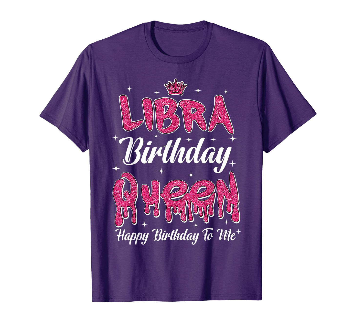 Libra Birthday Queen Happy Birthday Women Girl Zodiac T-Shirt