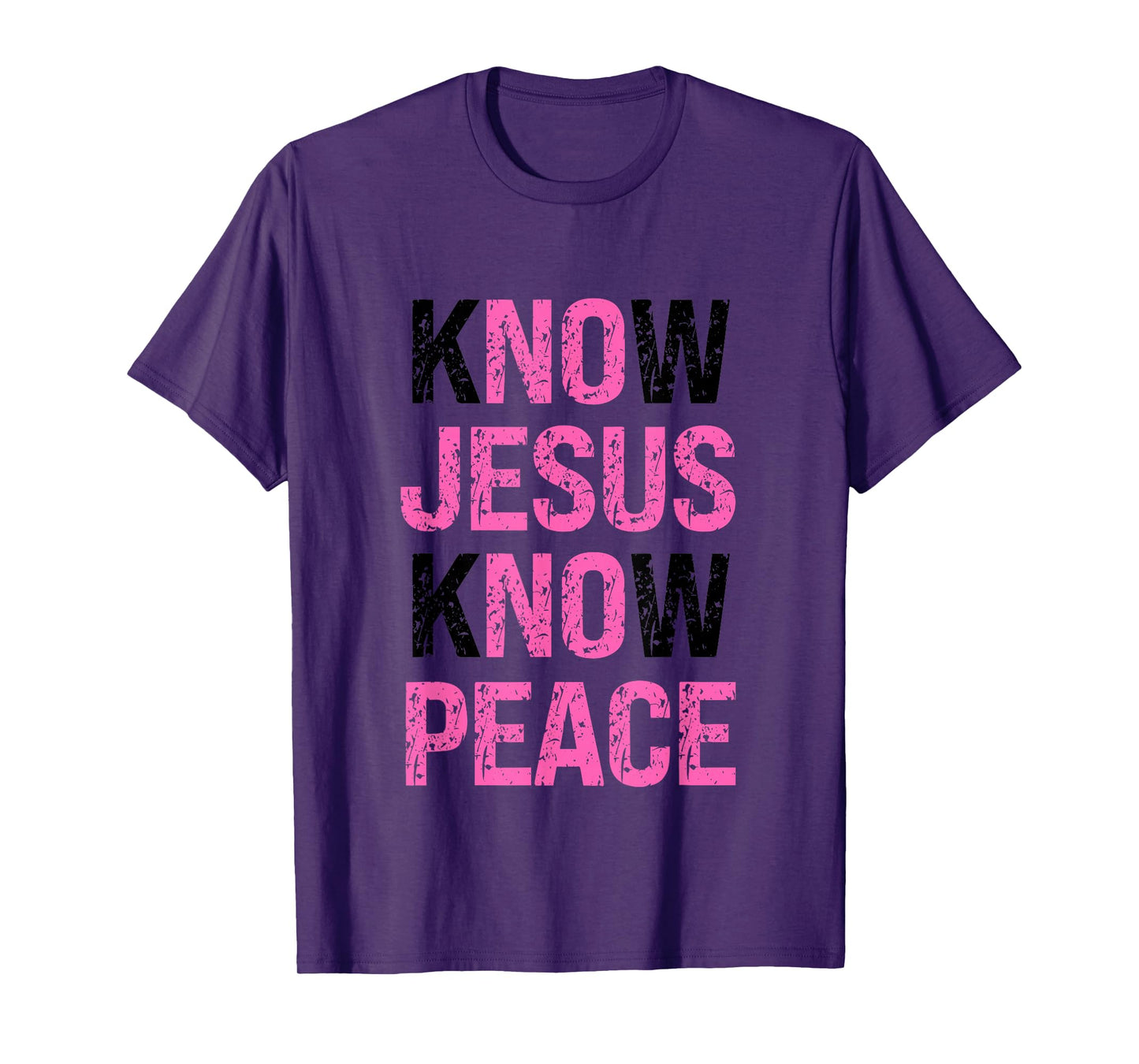 Know Jesus Know Peace Faith Based T-Shirt