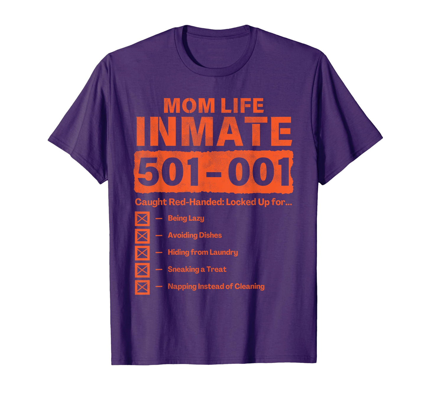 Mom Life Inmate Funny Matching Halloween Costume T-Shirt