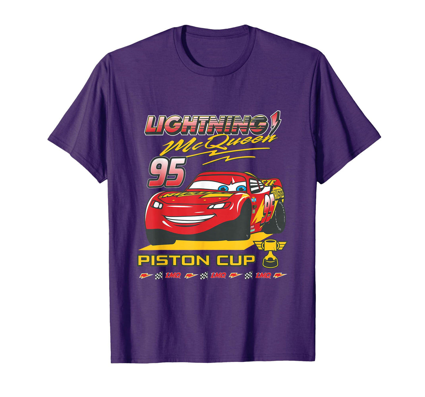 Disney Pixar Cars Lightning McQueen Piston Cup Winner T-Shirt