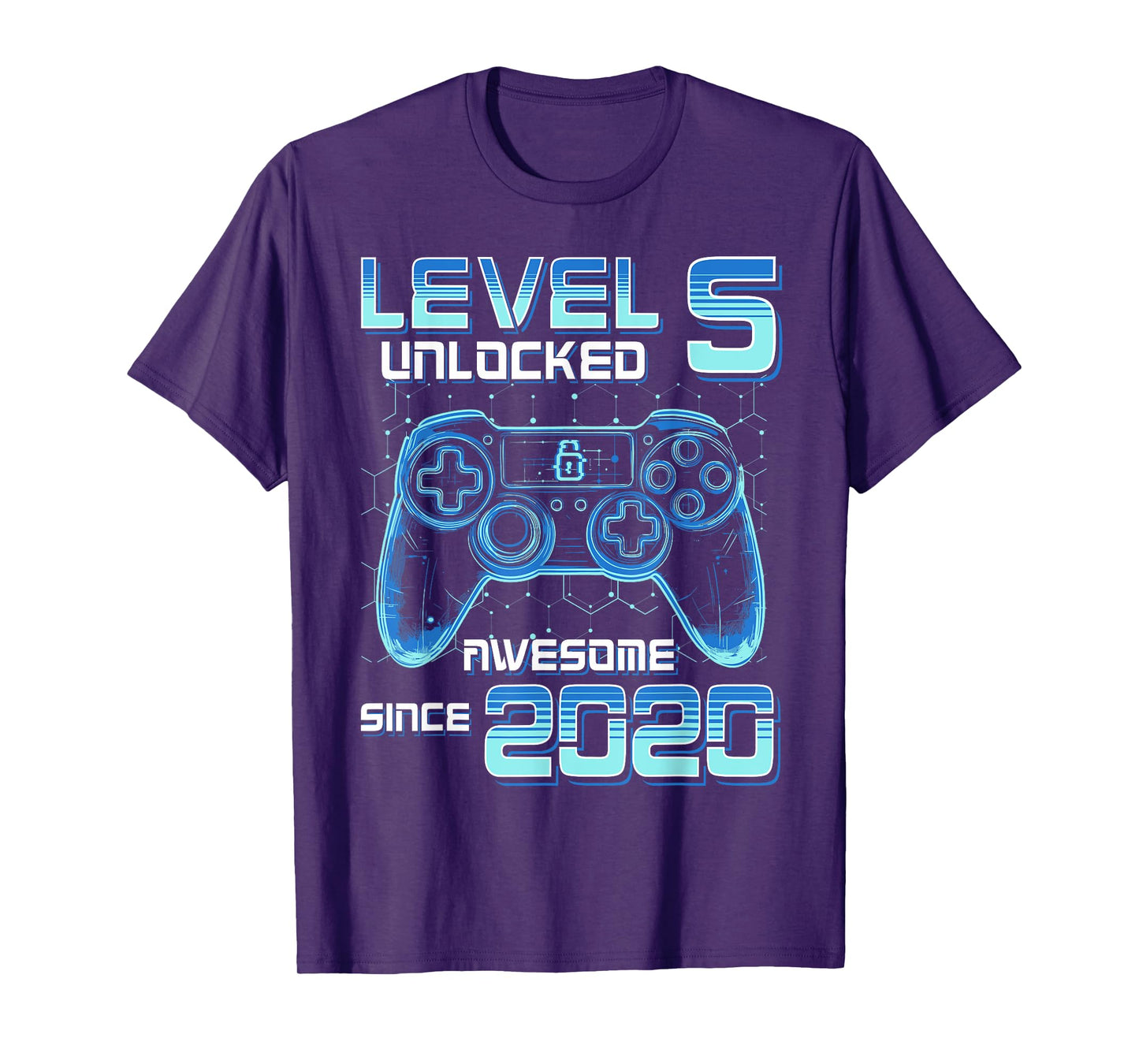 Level 5 Unlocked Video Game Party 6th Birthday Gamer Boys T-Shirt
