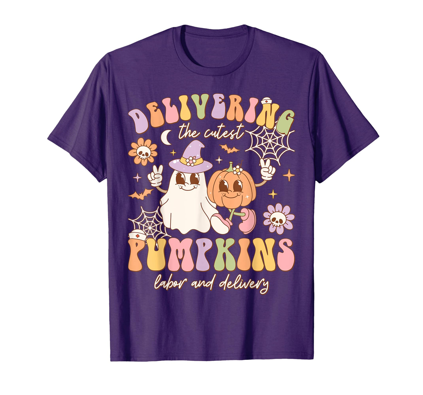 Delivering The Cutest Pumpkins Labor And Delivery Halloween T-Shirt