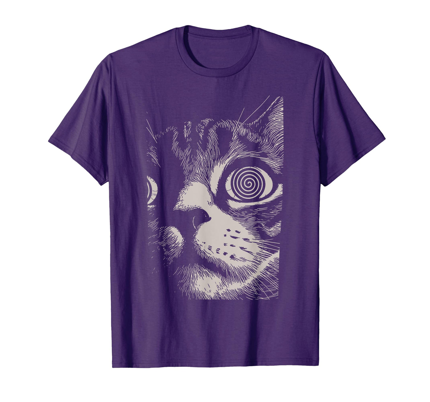 Psychedelic Cat Gothic Art Funny Cat Gifts For Men Women Kid T-Shirt