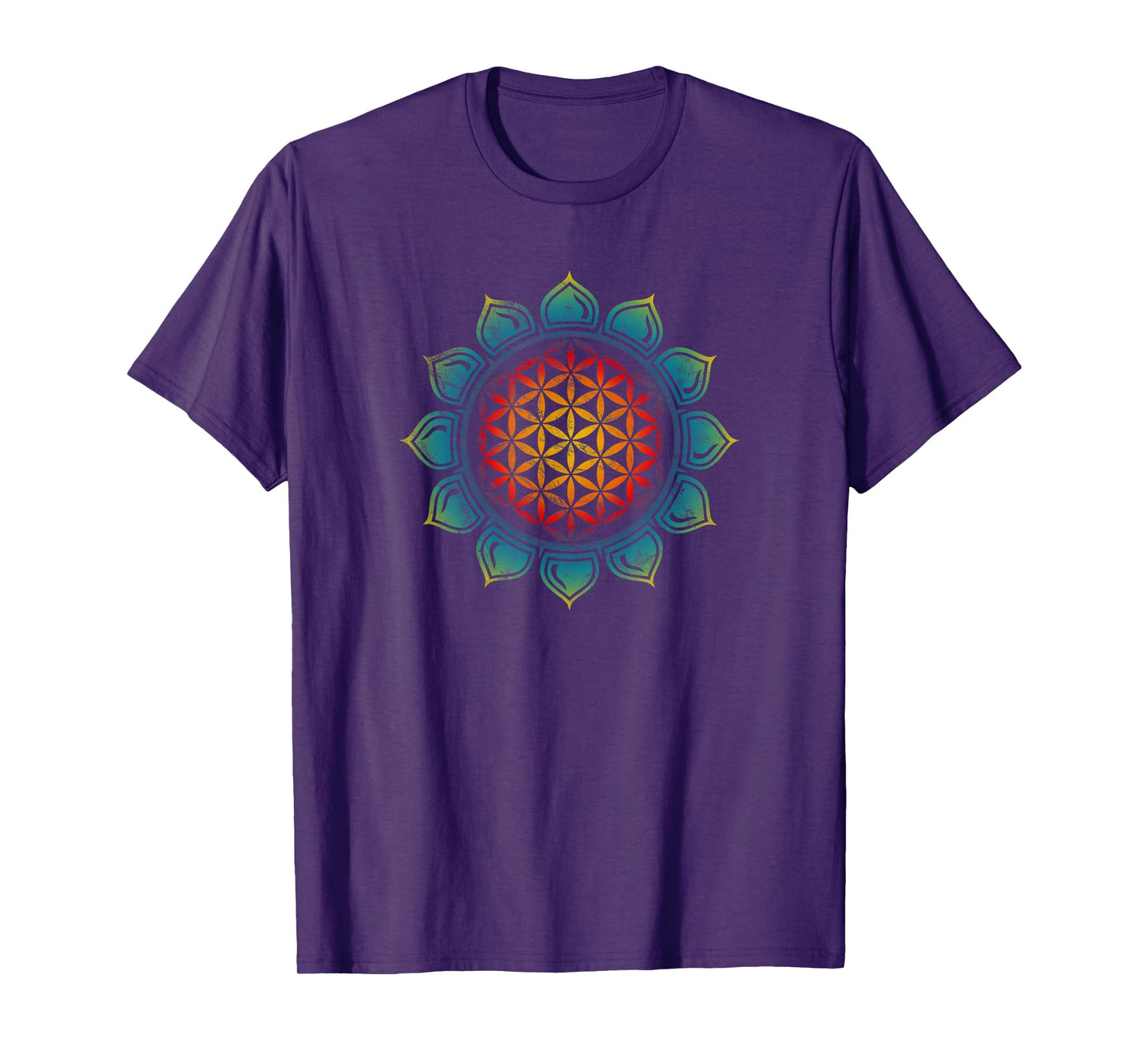 Flower of life, Lotus, Heart Chakra, Sacred Geometry, Yoga T-Shirt