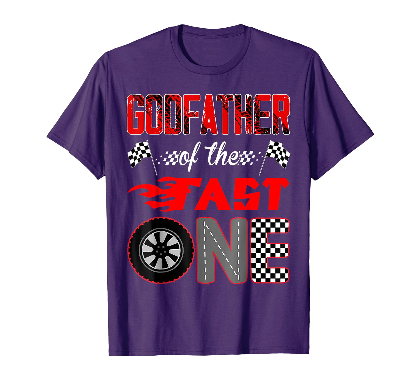 Godfather Of The Fast One First Birthday Racing Car Family T-Shirt