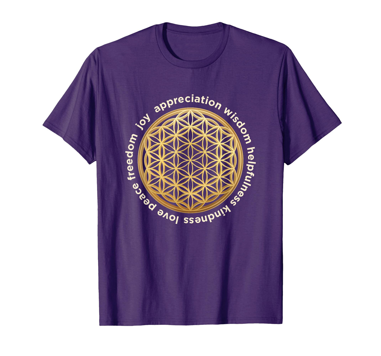Spiritual Flower of Life Sacred Geometry Esoteric Yoga T-Shirt