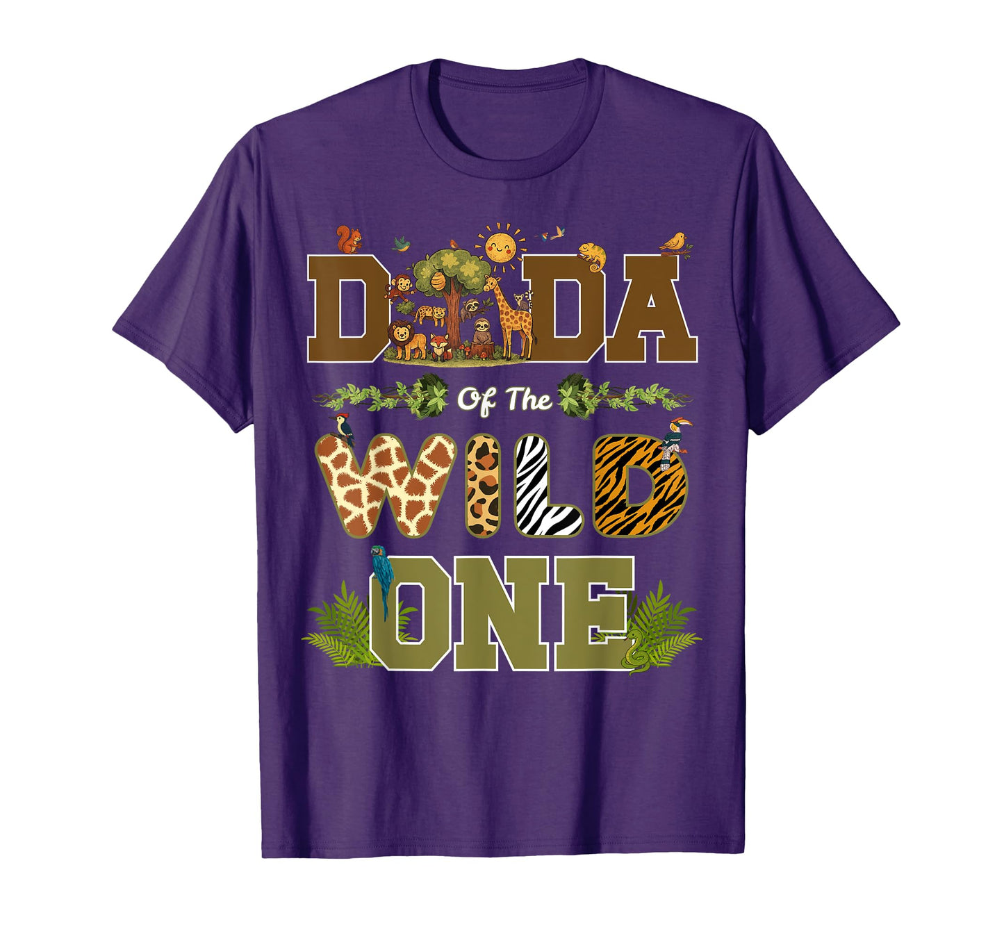Dada of The Wild One 1st Birthday Safari Wild One Birthday T-Shirt