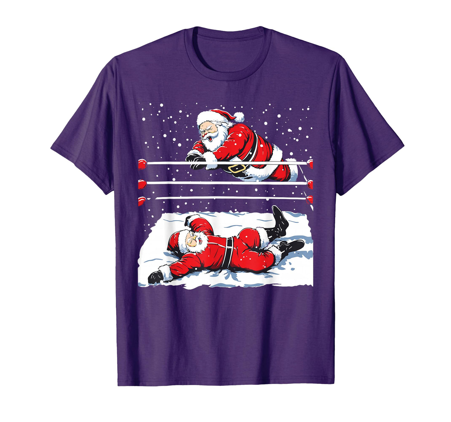Santa Wrestling Lover Wrestler Christmas Xmas Pajama T-Shirt