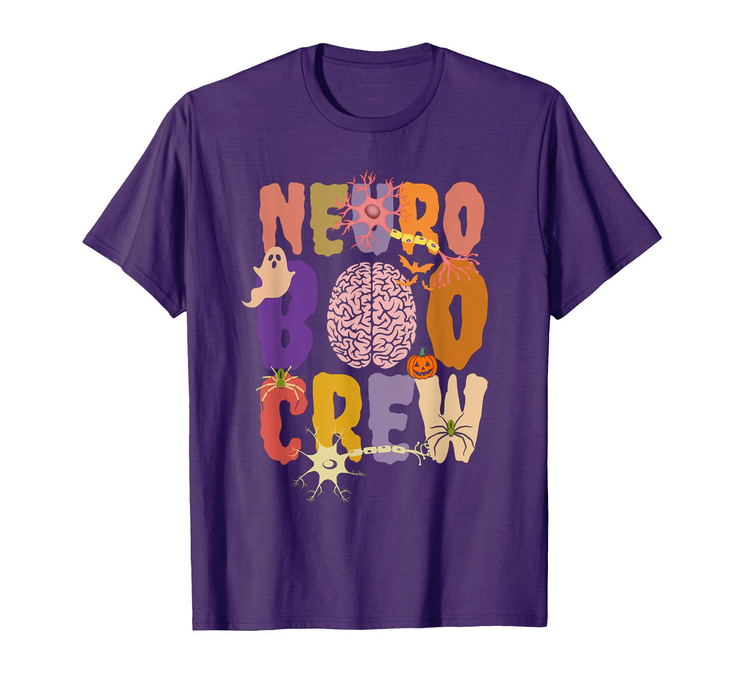 Neuro Boo Crew Halloween Anatomical Brain Anatomy Neurology T-Shirt