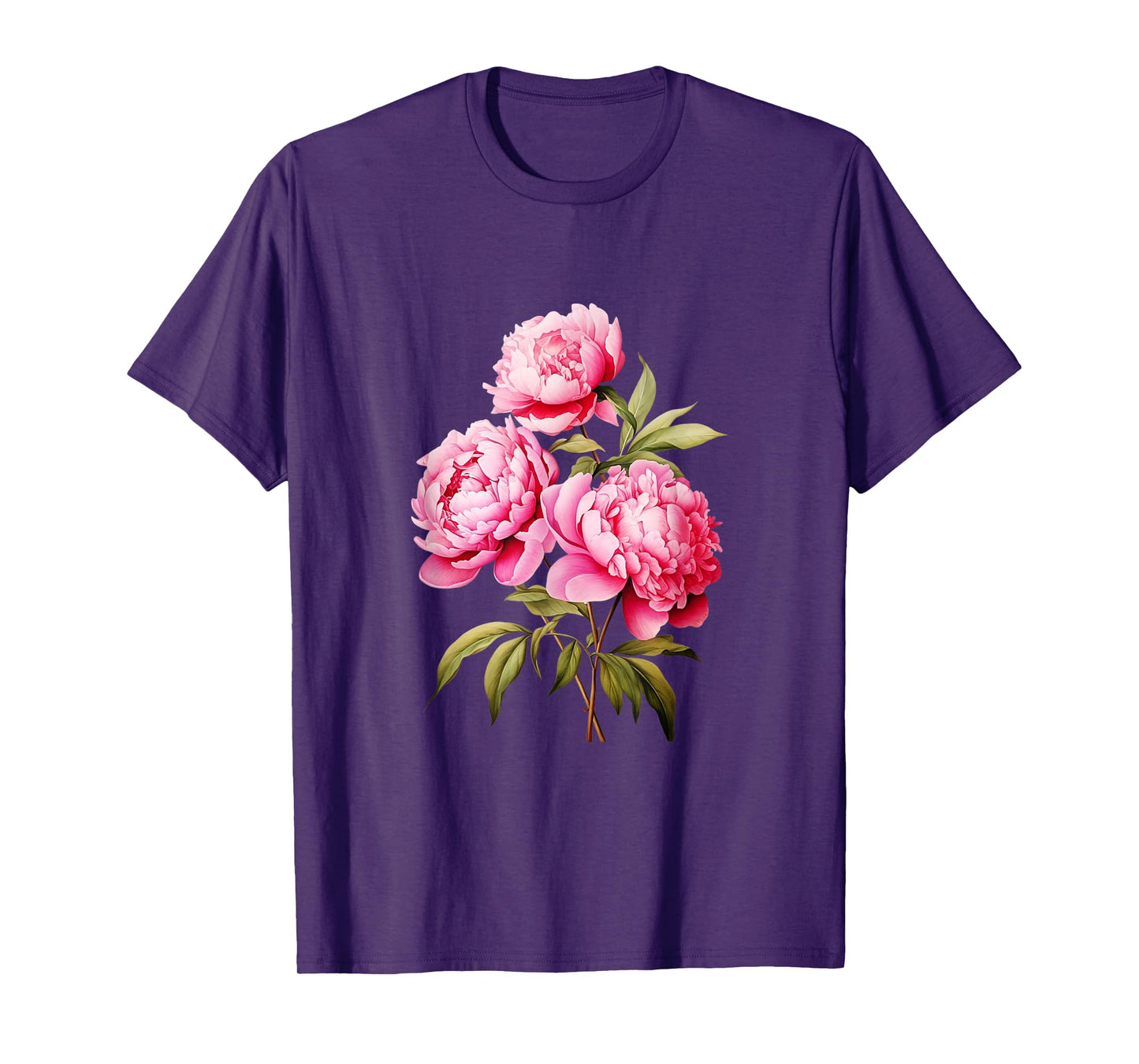 Peony Shirt Beautiful Pink Peonies Flowers T-Shirt