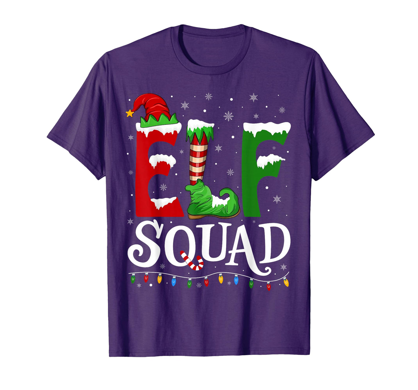 Elf Squad Funny Christmas Family Pajamas T-Shirt