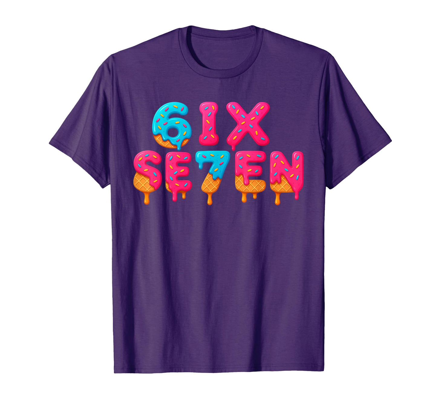 Funny Six Seven 6 7 Meme Design T-Shirt