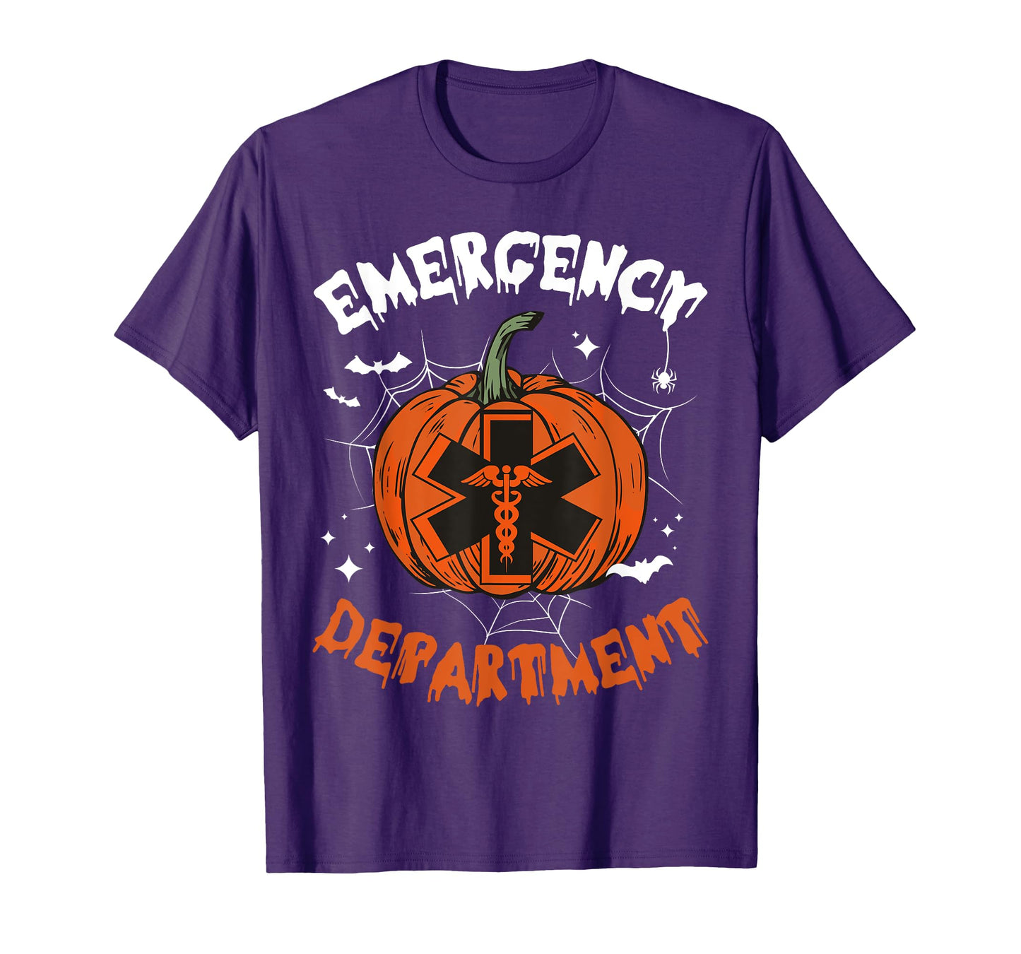 Cute Emergency Department Spooky Season Pumpkin Halloween T-Shirt