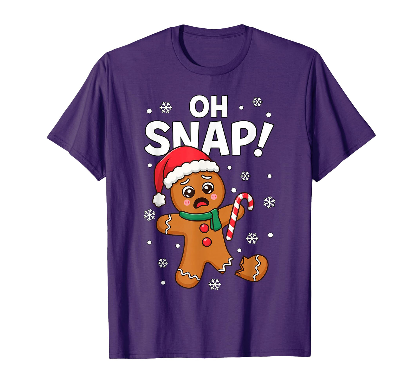 Oh Snap Gingerbread Man for Adult Kids Men Women Christmas T-Shirt