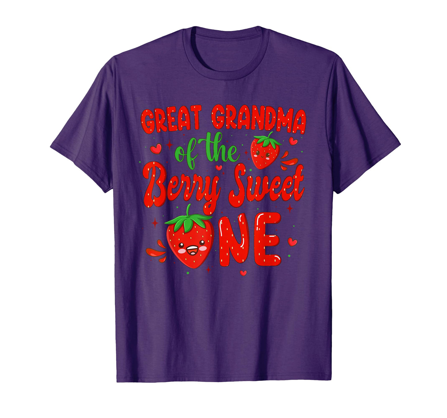 Great Grandma Of The Berry Sweet One 1St Birthday Strawberry T-Shirt