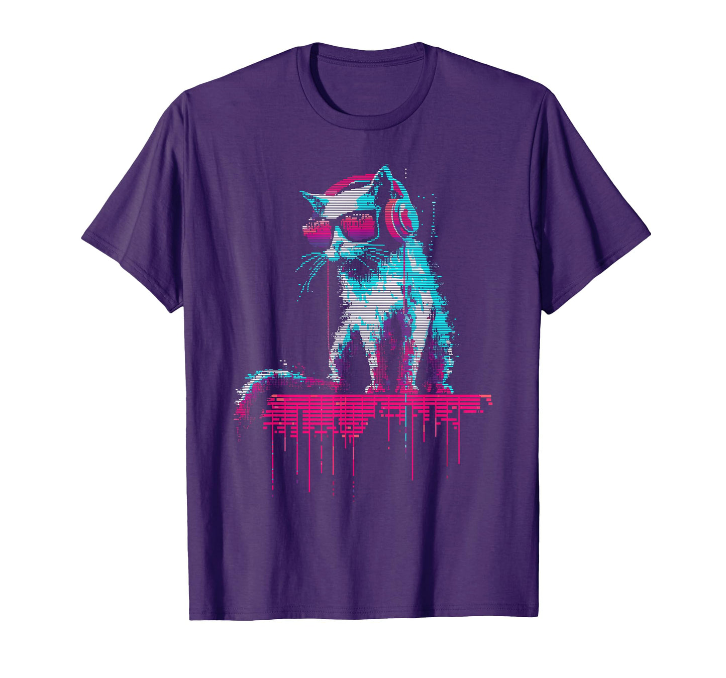 Music Novelty Graphic Men Women Kids Funny Cat Y2K T-Shirt