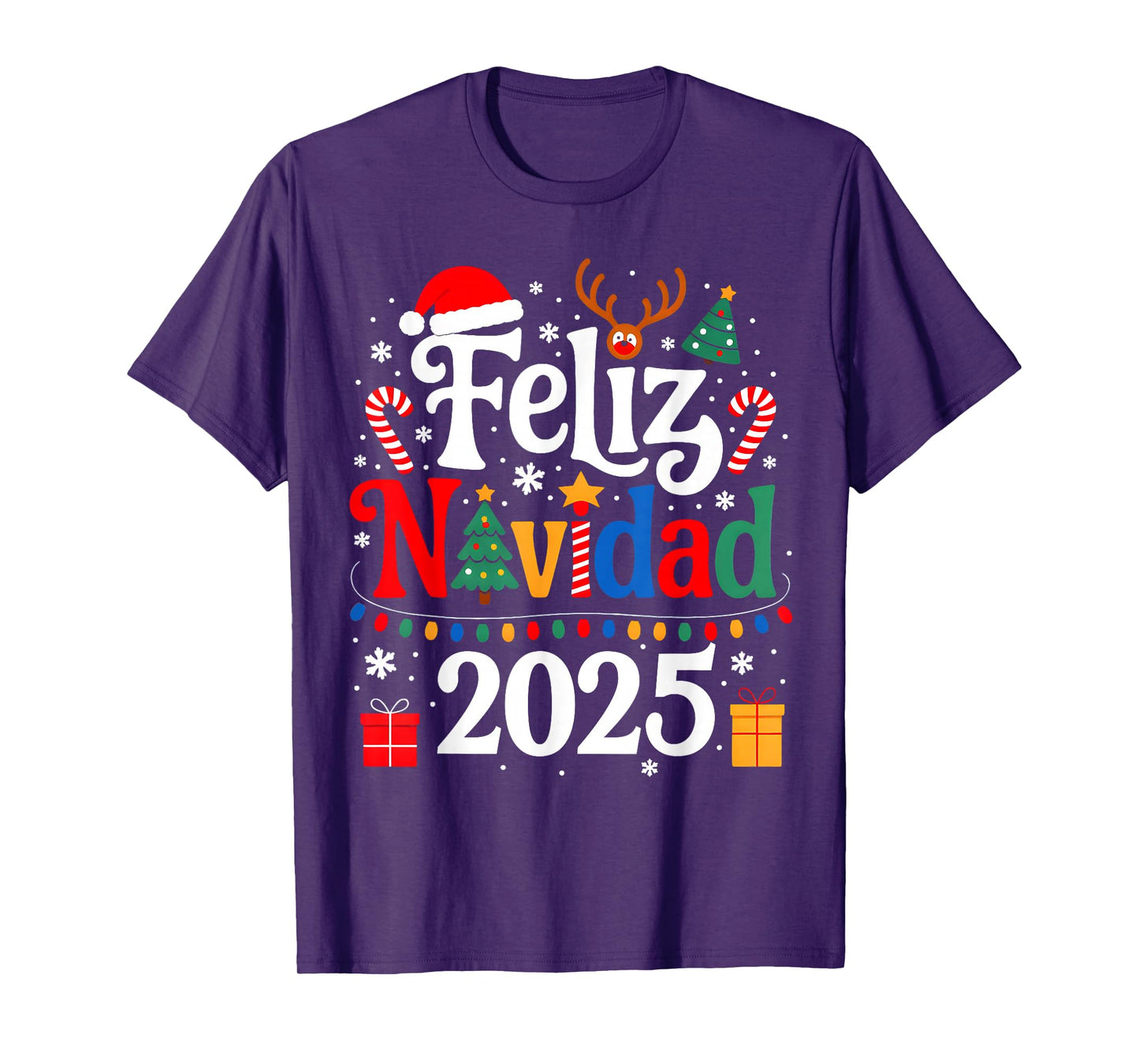 Feliz Navidad 2025 Matching Family Spanish Christmas Mexican T-Shirt