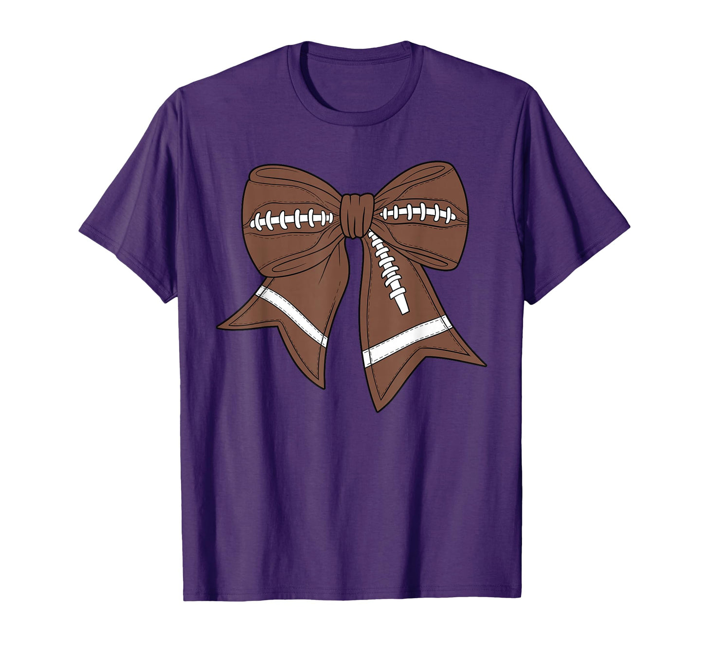 Football Coquette Bow For Girls Women Game Day Football Mom T-Shirt