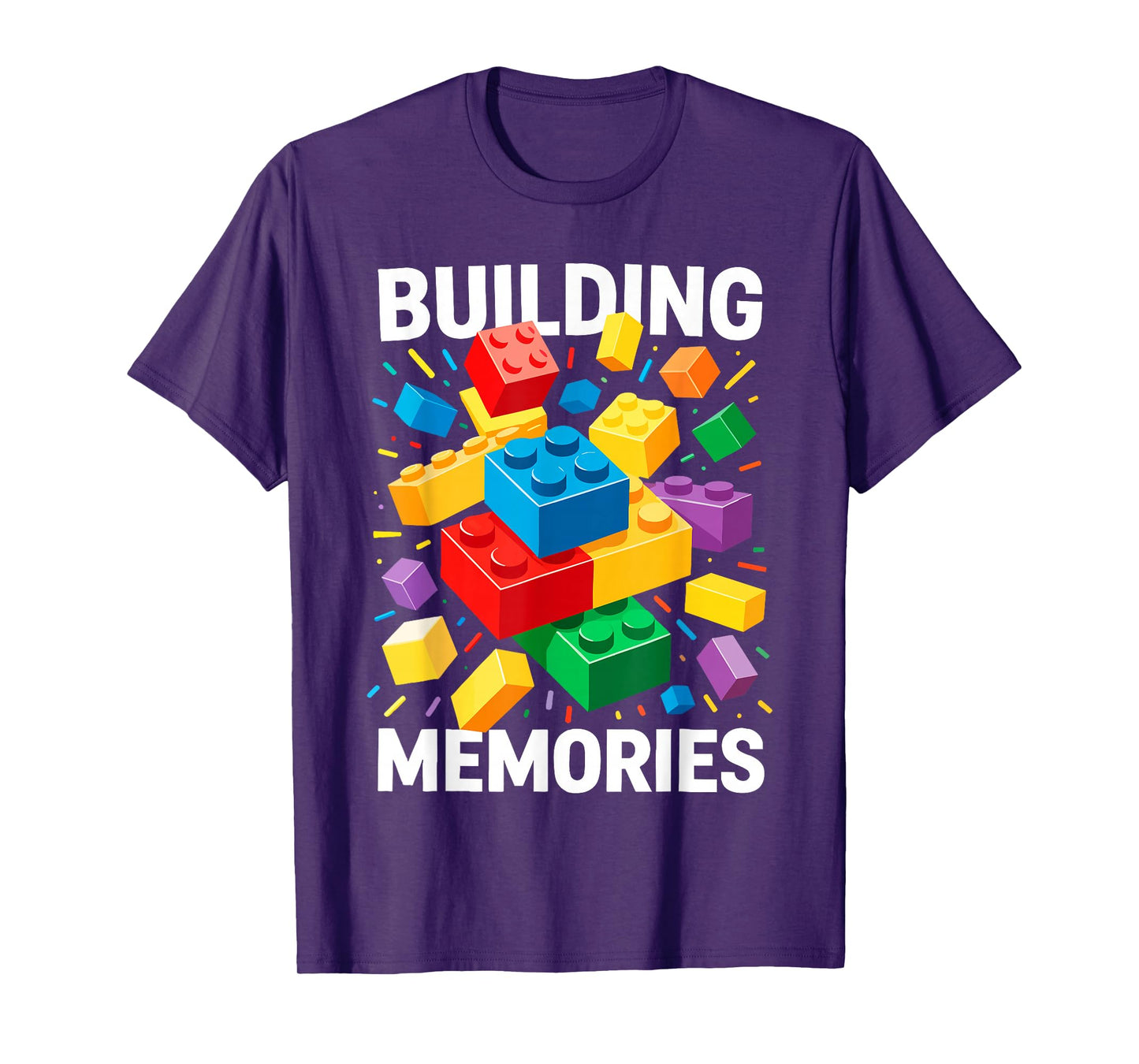Building Memories Shirt Bricks Blocks Adult Kids Boys Girls T-Shirt