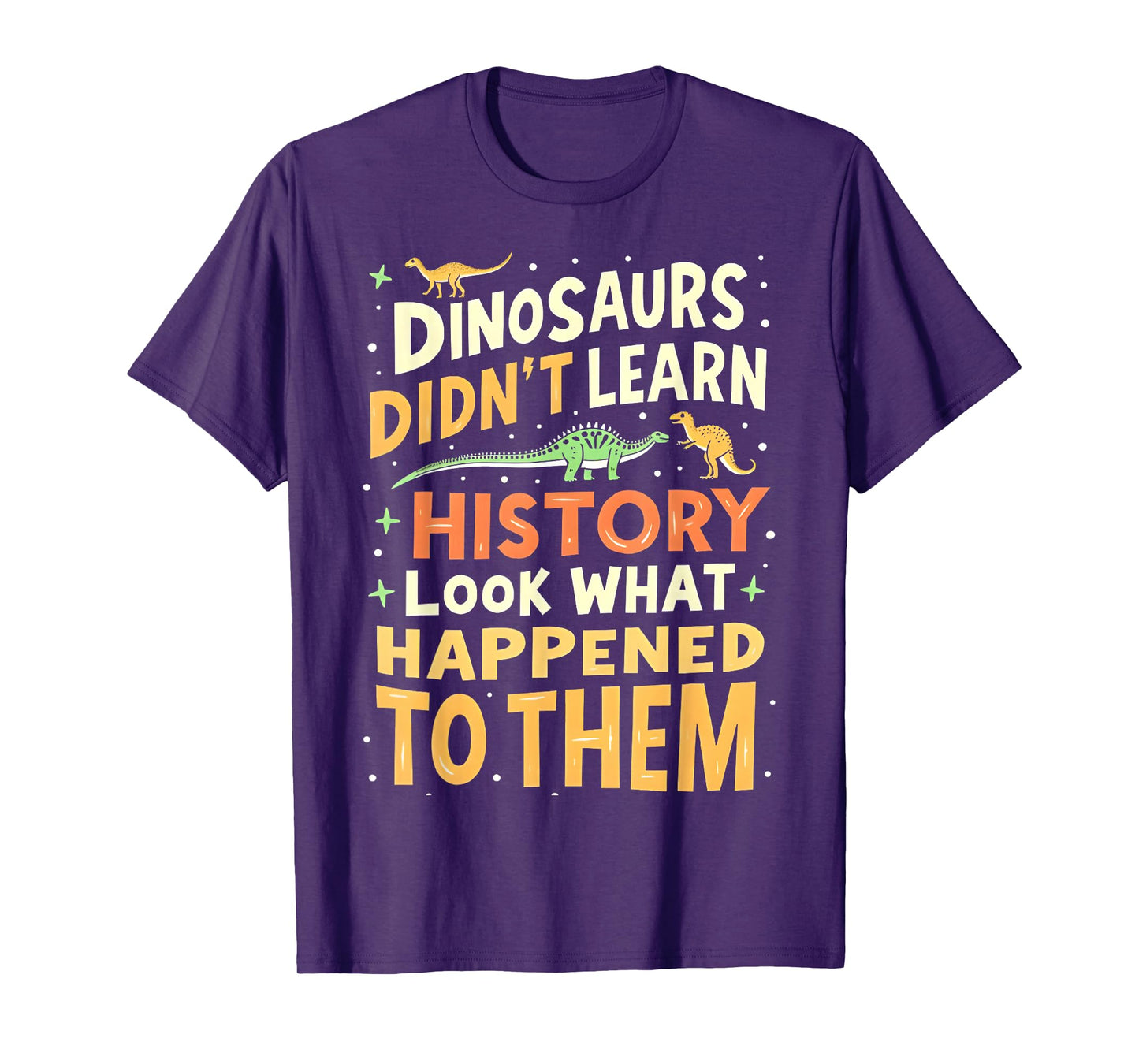 Back to School Funny Dinosaur Social Studies Teacher Student T-Shirt