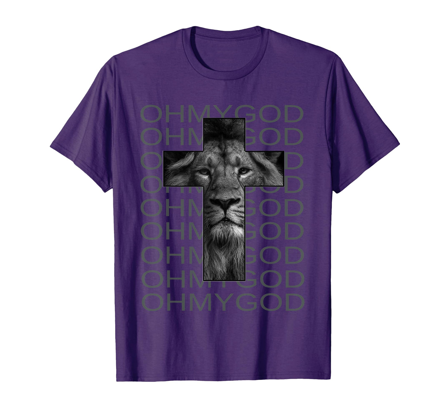 Jesus Lion Cross Art, Christian Streetwear T-Shirt T-Shirt