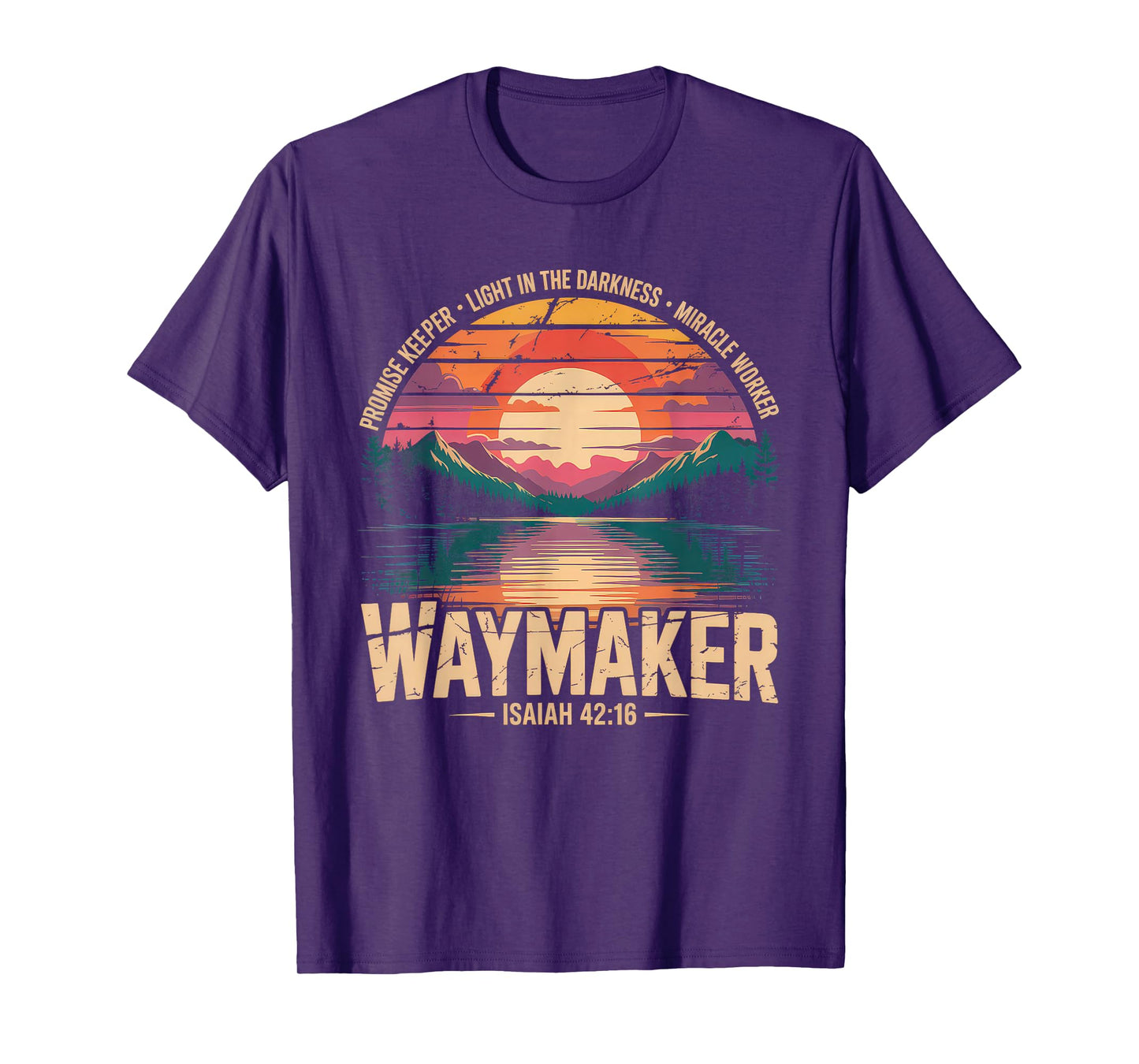 Waymaker Tshirt Promise Keeper Miracle Worker God Christian T-Shirt
