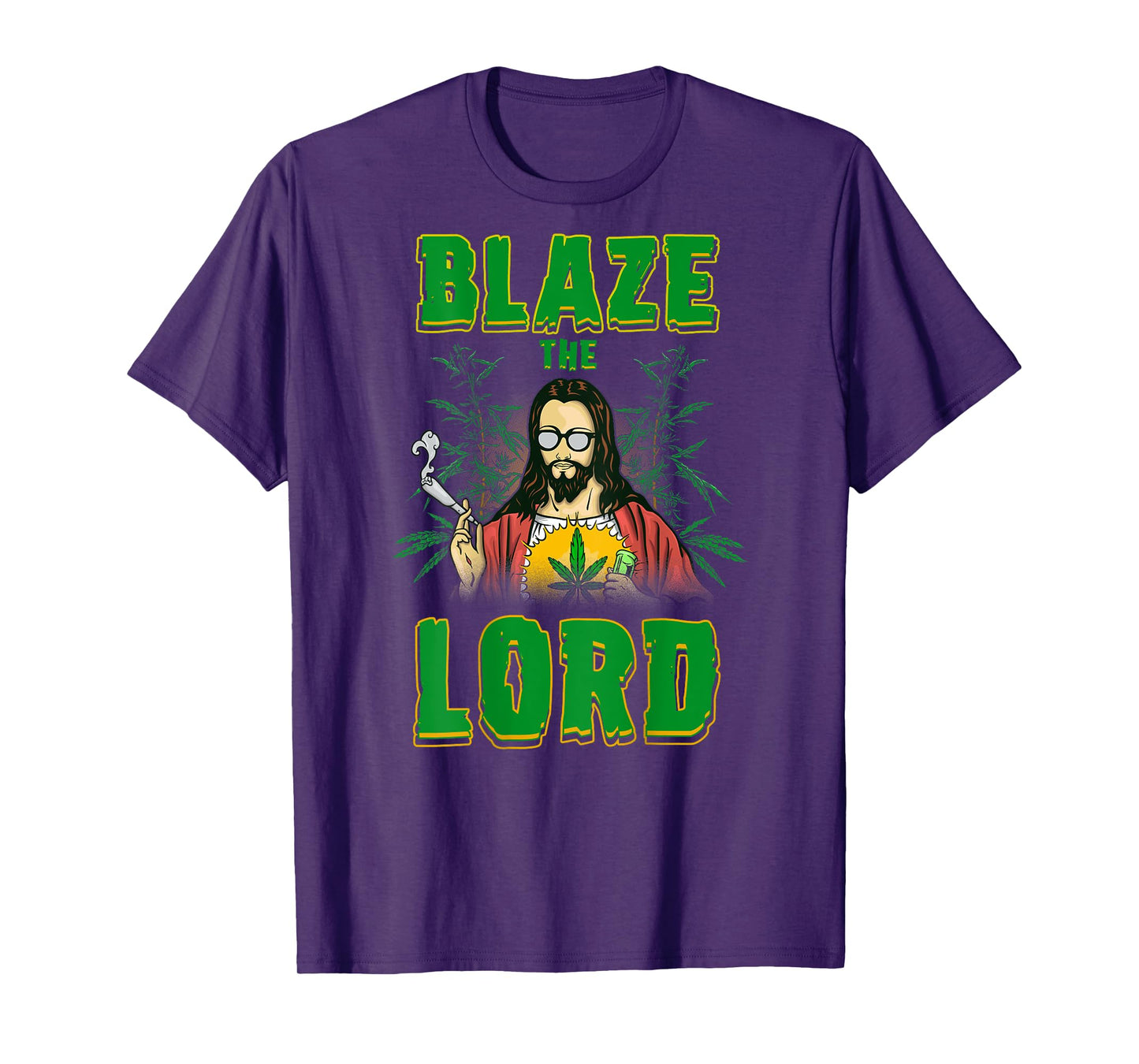 CBD Cannabis Jesus Shirt Blaze The Lord Funny AF 420 Weed