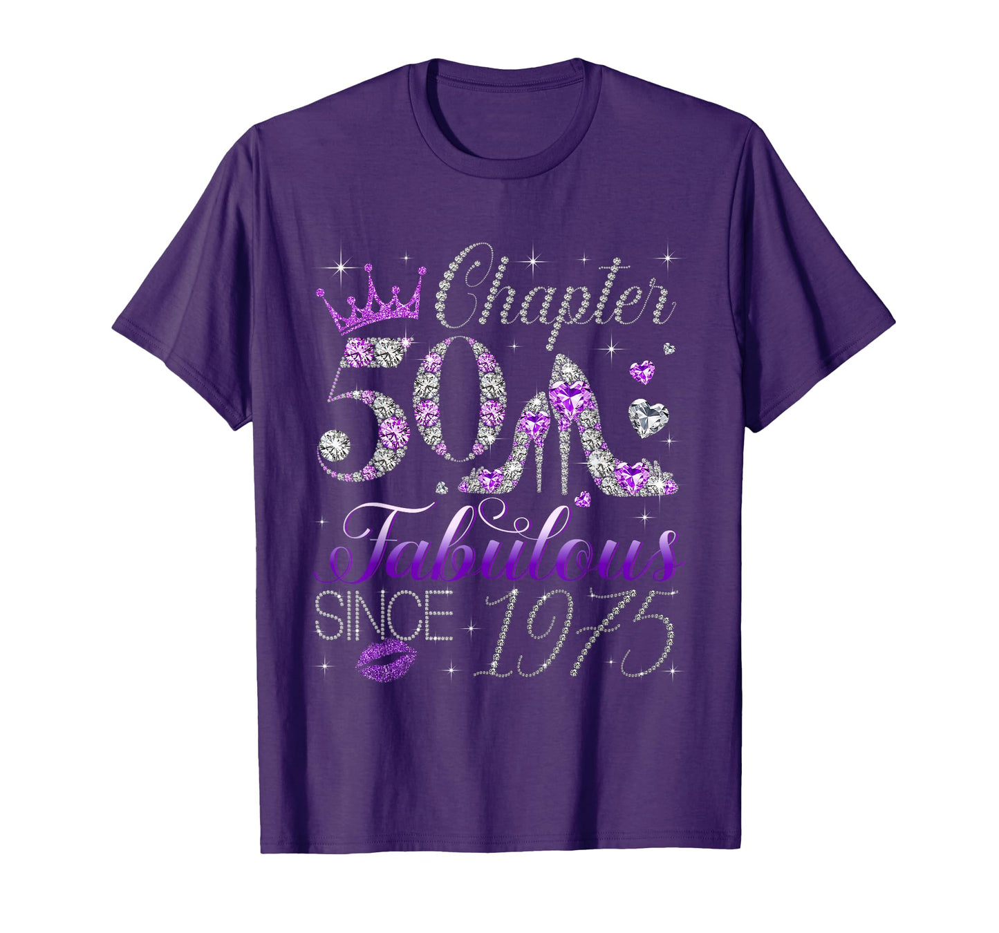 Chapter 50 Fabulous Since 1975 50Th Birthday Women Girls T-Shirt