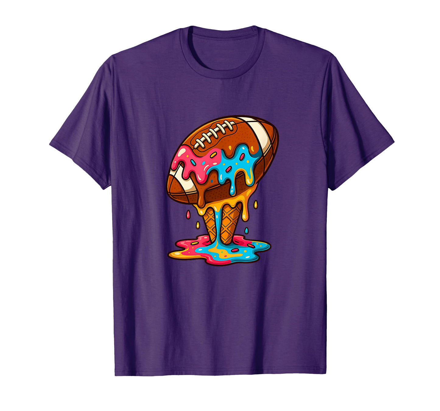 Mens Football Lovers for Lineman Sprinkles Game Day T-Shirt