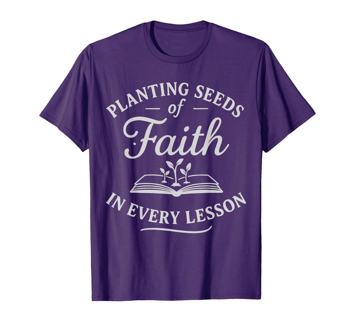 Christian Teacher Planting Seeds of Faith T-Shirt
