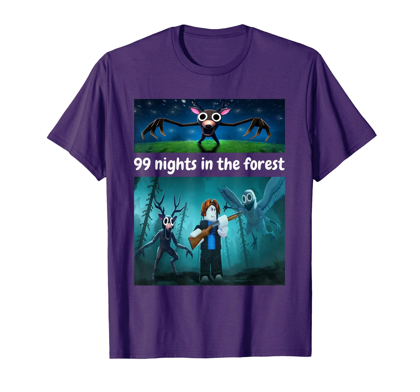 99 Nights in The Forest Birthday Costume for Boys Girls Teen T-Shirt