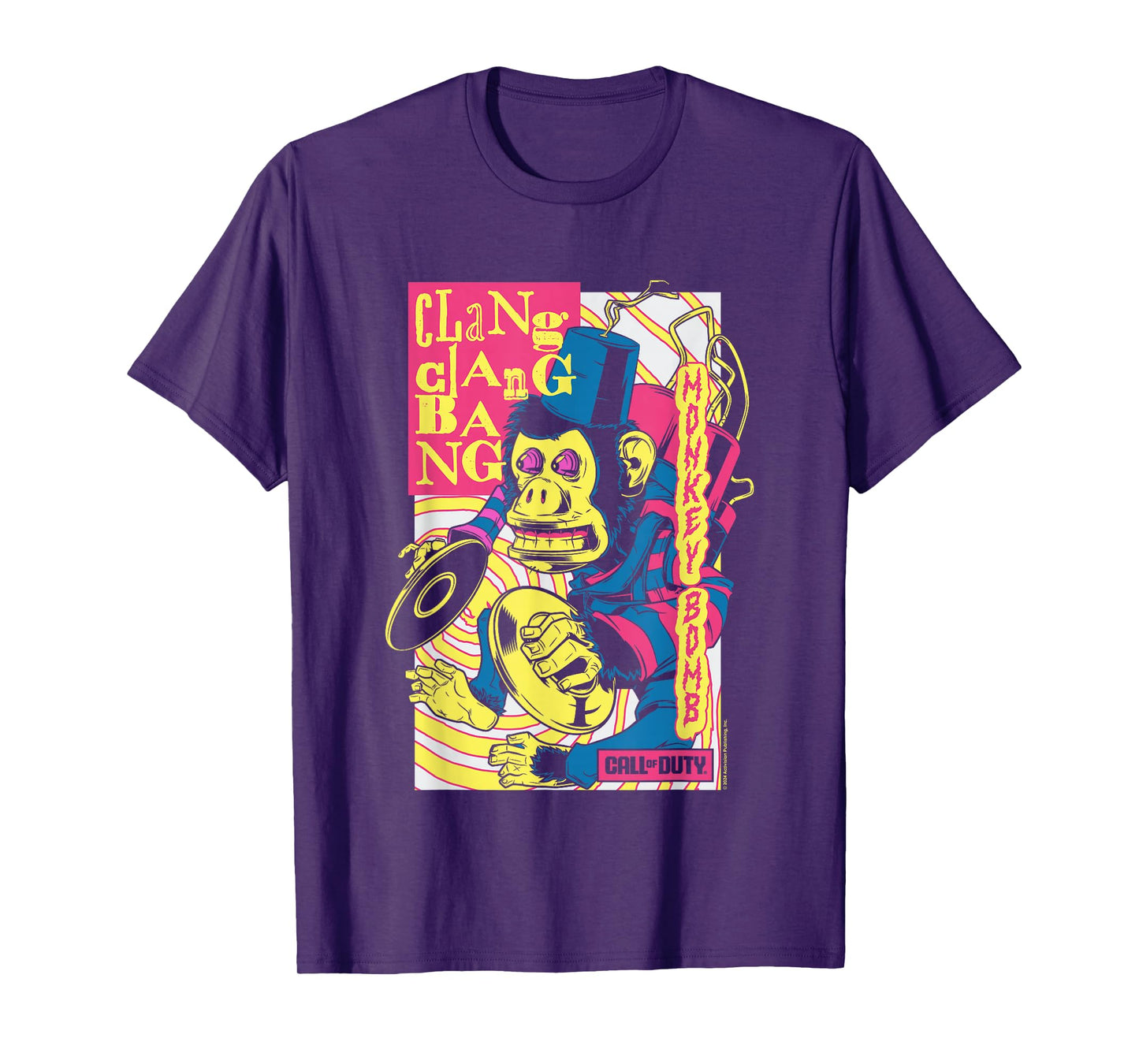 Call Of Duty Monkey Bomb Clang Clang Bang Vintage T-Shirt