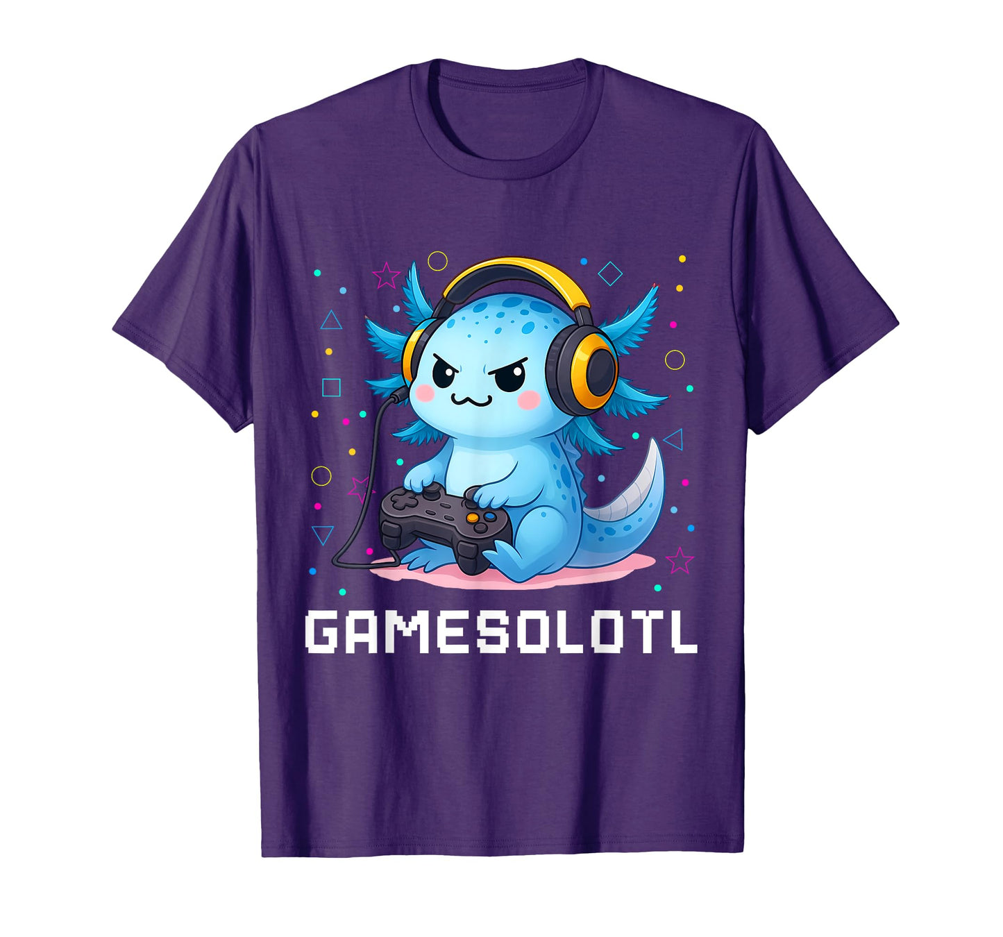 Gamesolotl Axolotl Fish Gamer Funny Gaming for Boys Kids T-Shirt