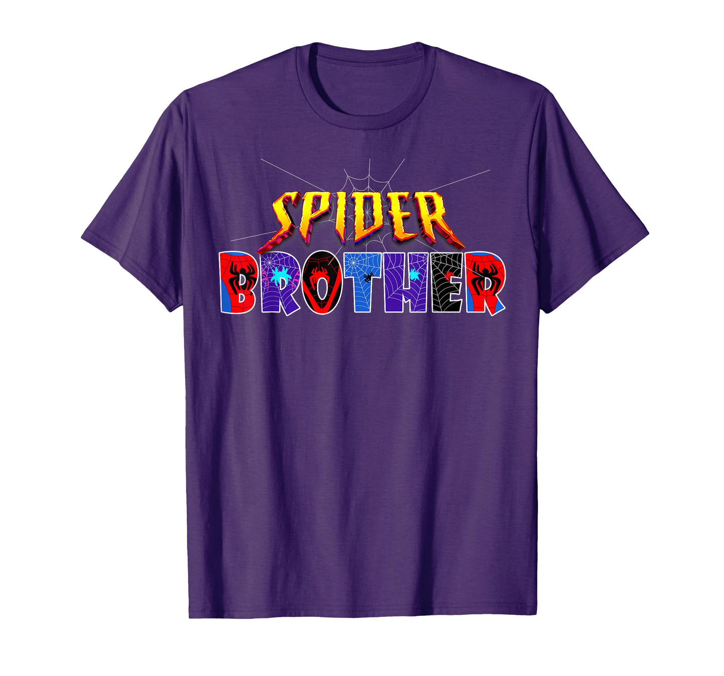 Spider Brother Shirt Birthday Family Funny Halloween Costume T-Shirt