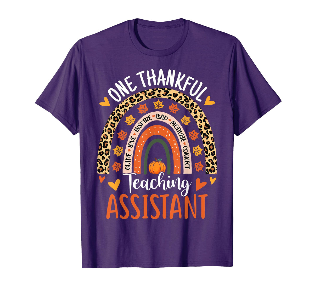 One Thankful Teaching Assistant Thanksgiving Teacher Aide T-Shirt