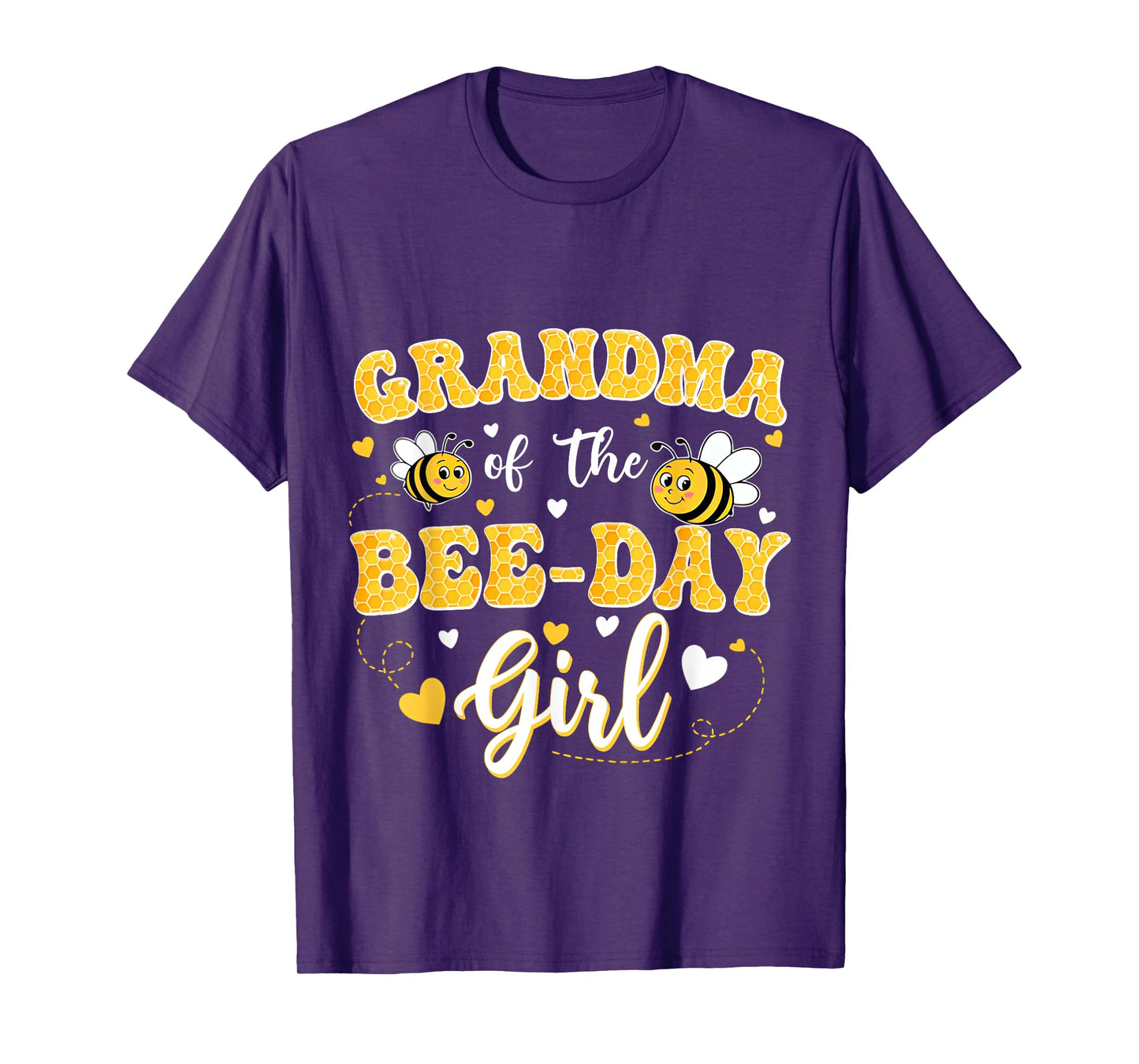 Grandma Of The Bee Day Girl Birthday Family Matching Party T-Shirt
