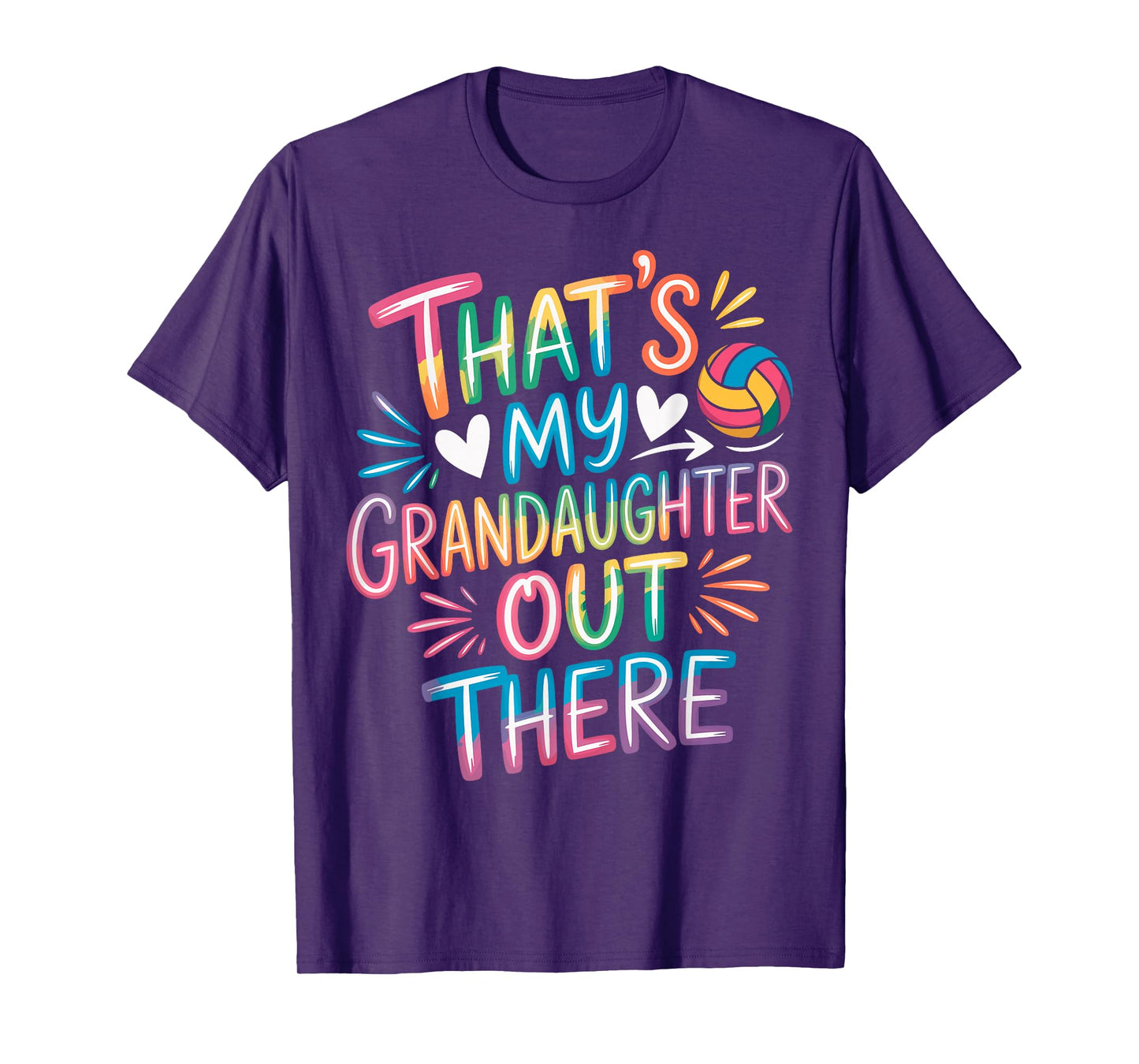 That's My Granddaughter Out There Volleyball Grandma Fan T-Shirt