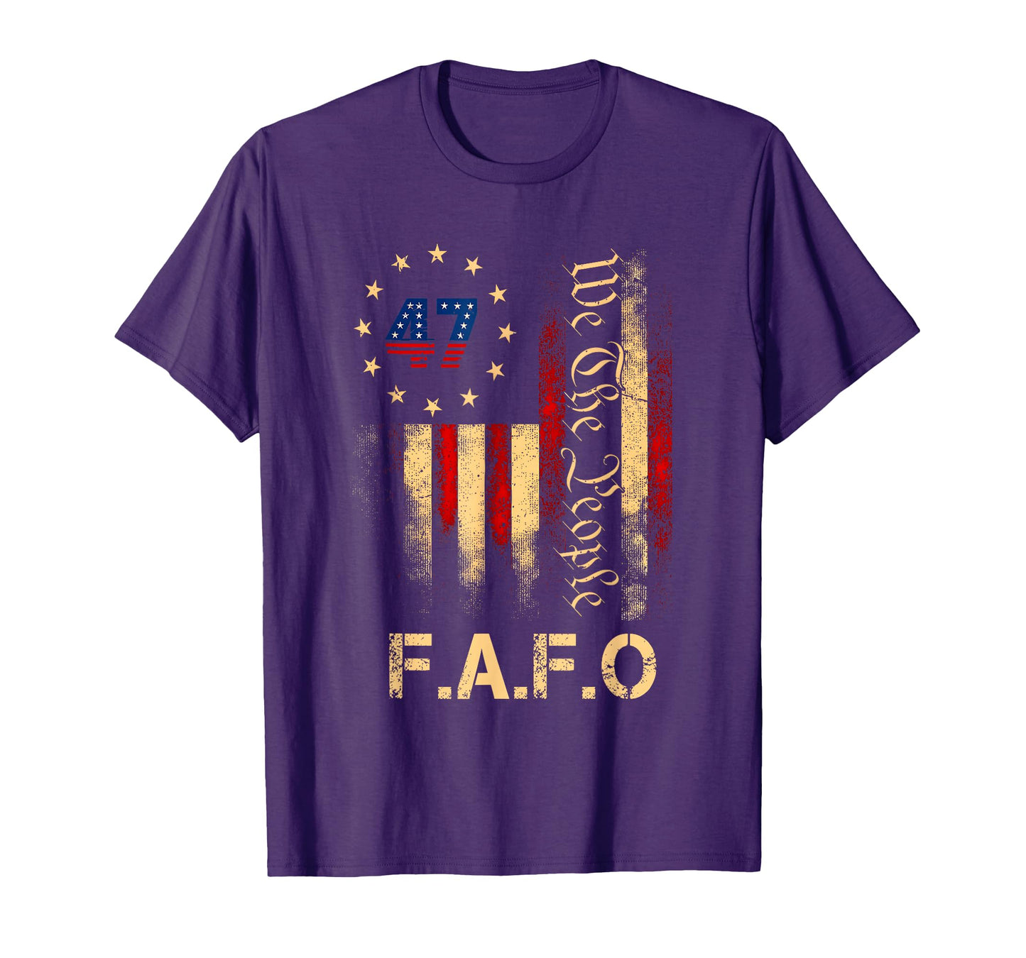 Funny Fafo Trump Shirt President 47 Trump Fafo American Flag T-Shirt