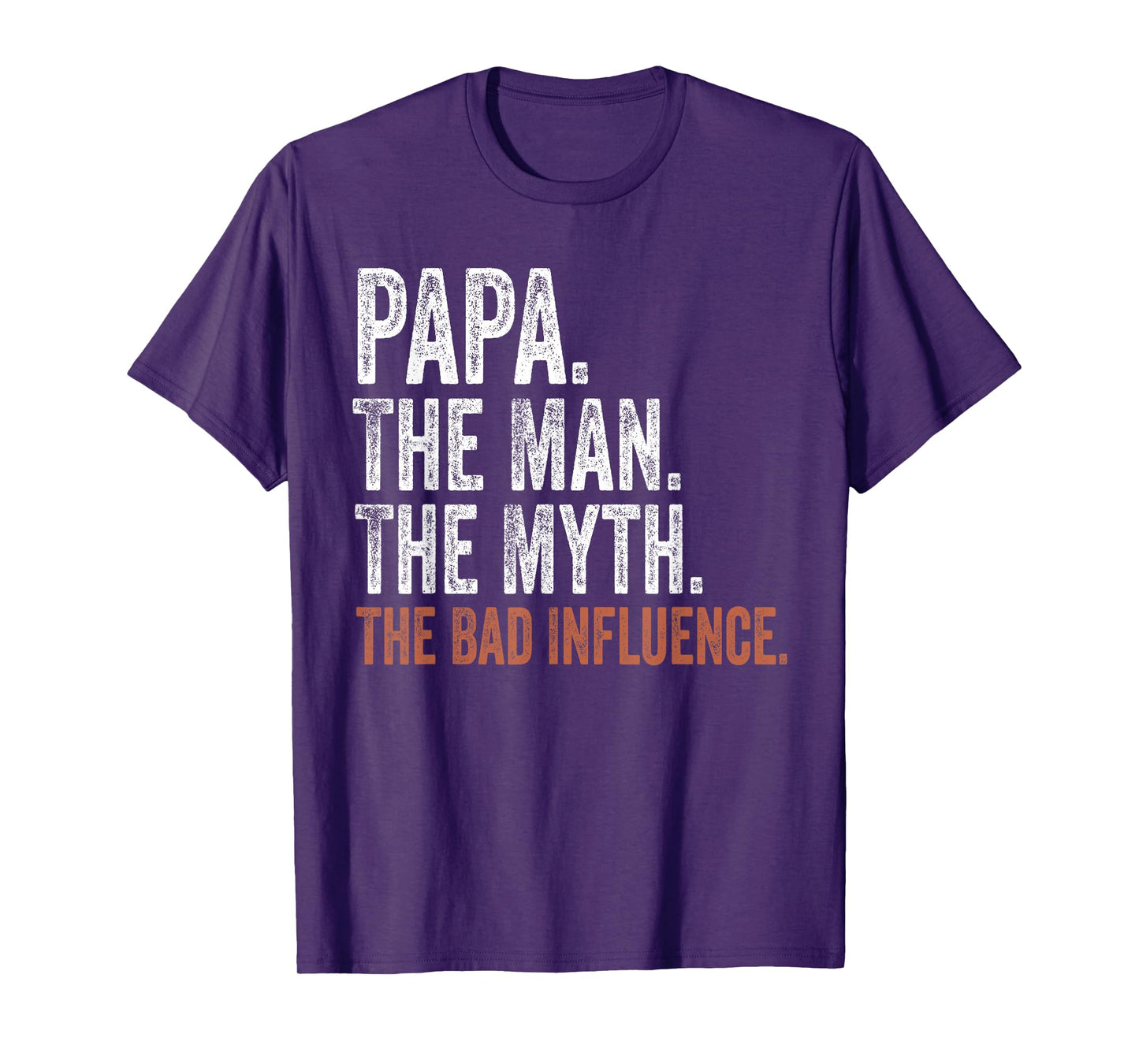 Papa The Man The Myth The Bad Influence Father's Day Papa T-Shirt