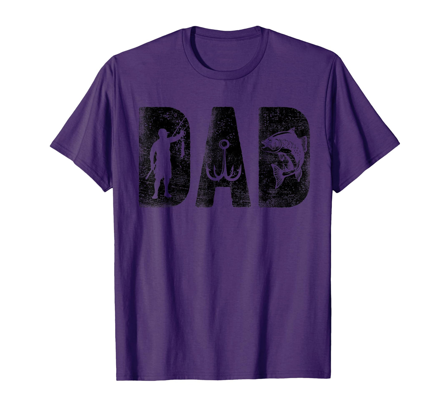 Fishing Dad Birthday Classic Bold Font Fish Daddy T-Shirt