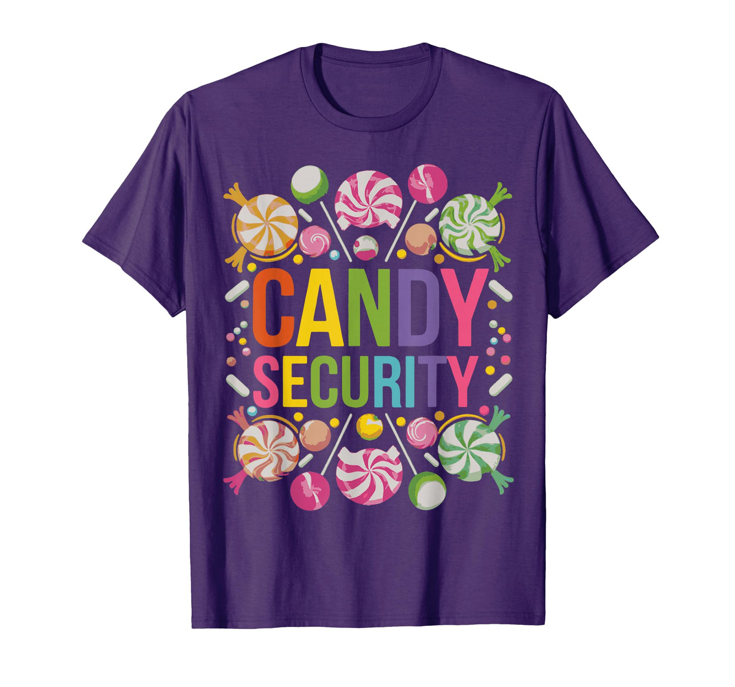 Candy Security Candyland Halloween Costume Kids Teens Adult T-Shirt