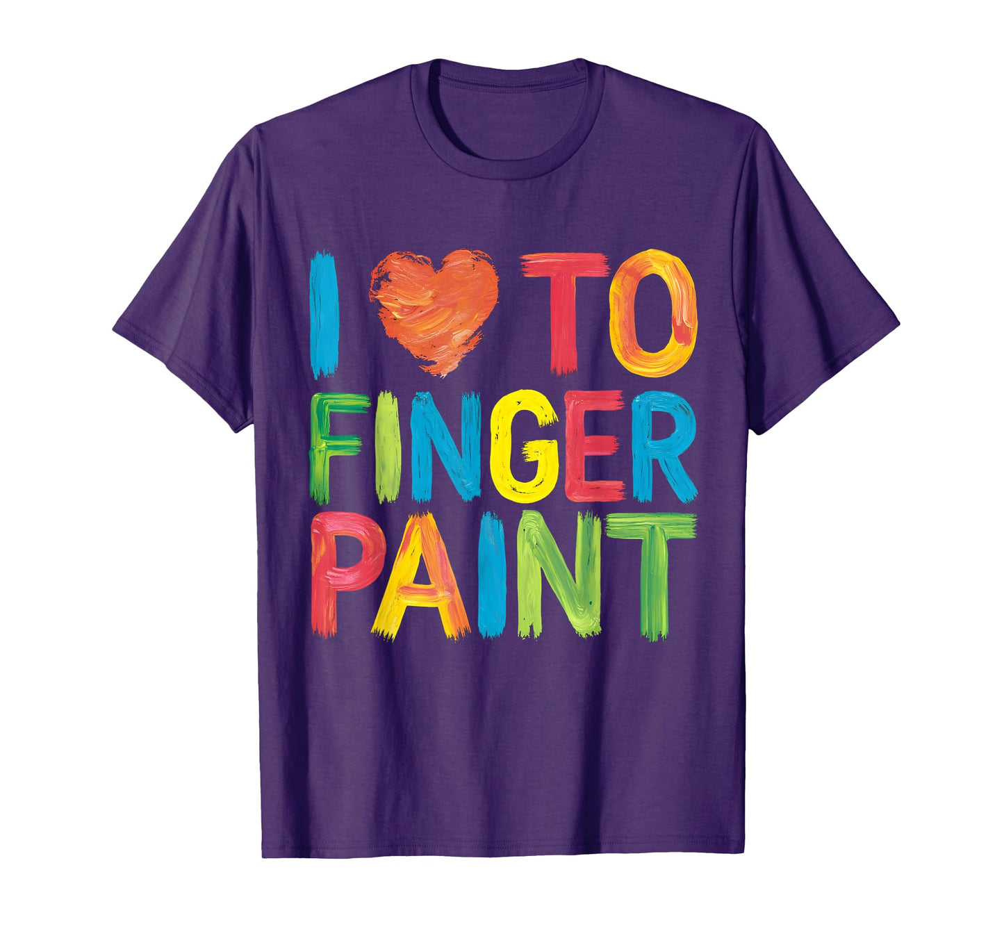 I Heart Love To Finger Paint Cute Couple Valentine T-Shirt