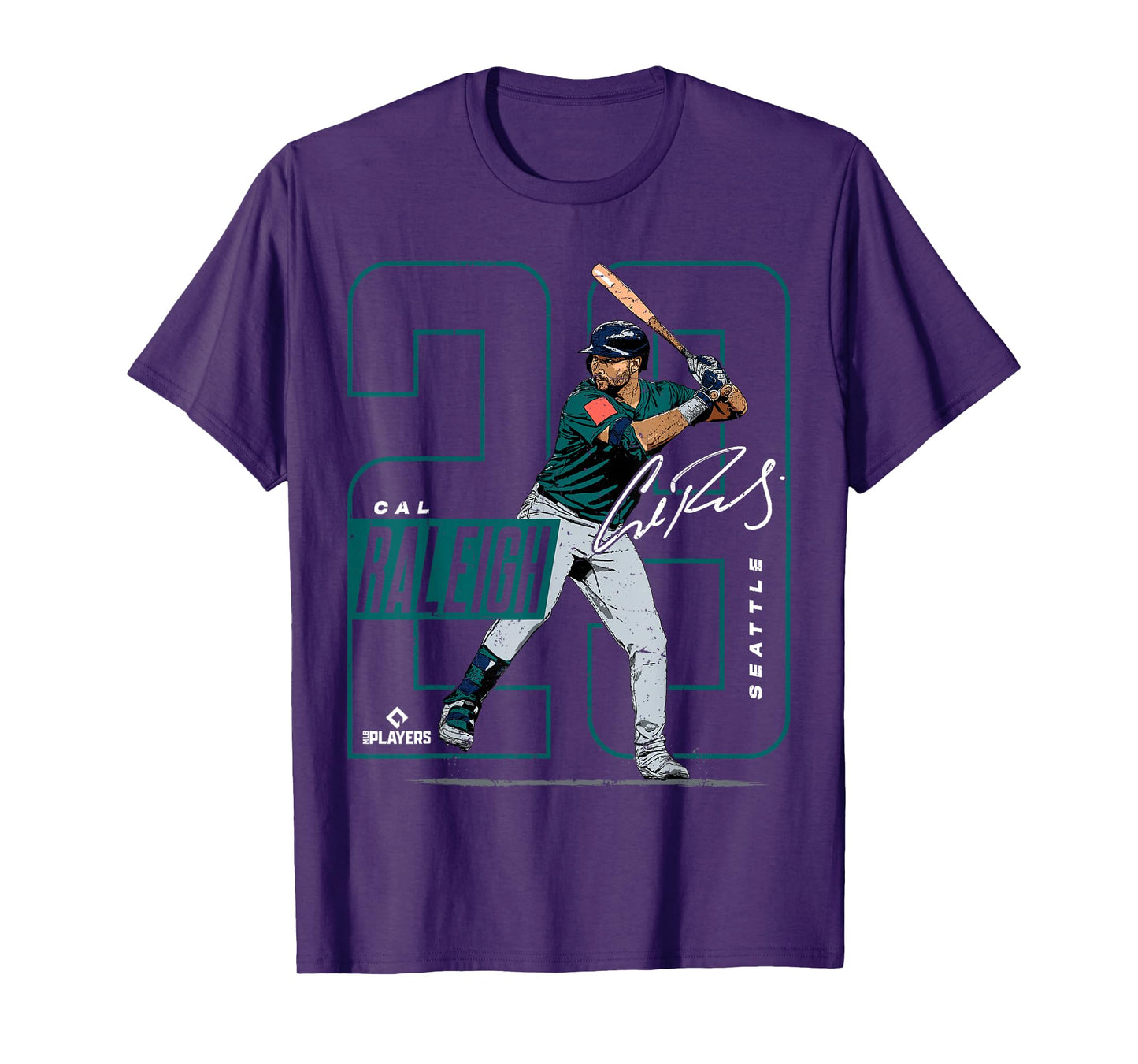 Cal Raleigh | Seattle MLB Baseball Players | MLBCRA202M T-Shirt