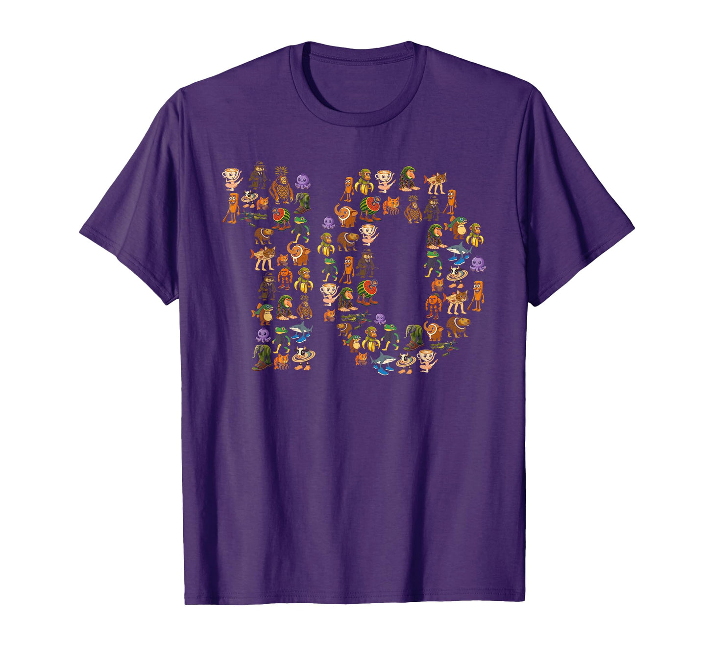 Italian Brainrot Birthday 10 Age Meme 10th Kids Boys Girls T-Shirt